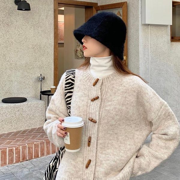 women's sweaters cmaz 2021 autumn winte sweater women knitted pullover korean style cardigan soft warm pull thick outwear, White;black
women's sweaters cmaz 2021 autumn winte sweater women knitted pullover korean style cardigan soft warm pull thick outwear, White;black