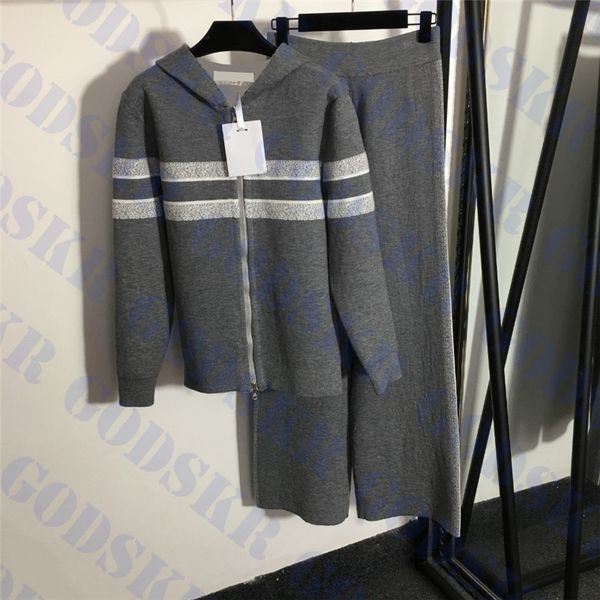 double sided knit suit womens coat jacquard women sweaters hoodie home cloth high waist ladies trouser two piece, Blue;gray
double sided knit suit womens coat jacquard women sweaters hoodie home cloth high waist ladies trouser two piece, Blue;gray