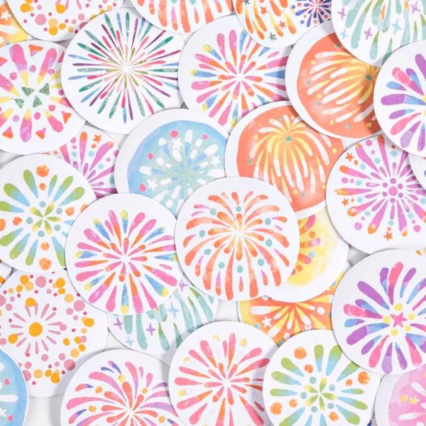 46pcs/box cute stickers stationery diy scrapbooking beautiful fireworks print diary label gift wrap
46pcs/box cute stickers stationery diy scrapbooking beautiful fireworks print diary label gift wrap