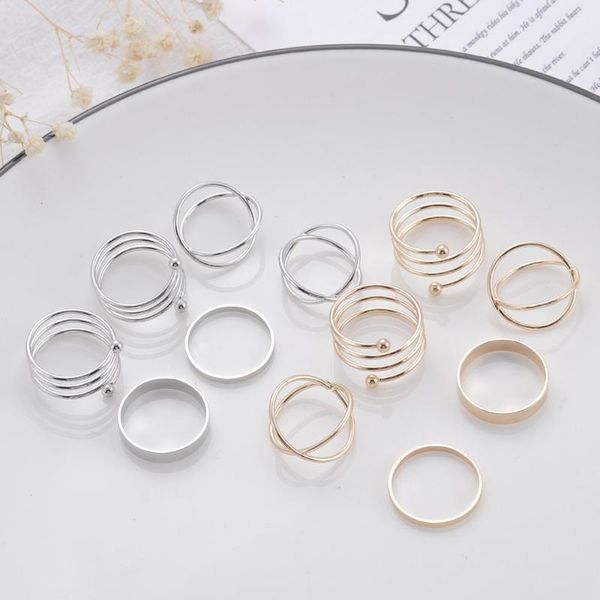 cluster rings geometry six piece women ring temperament multi layer beautiful finger metal accessories korean jewelry, Golden;silver
cluster rings geometry six piece women ring temperament multi layer beautiful finger metal accessories korean jewelry, Golden;silver