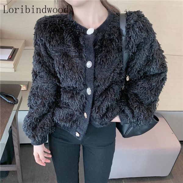 women's fur & faux make firm offers feather tassels pearl clasp round collar short paragraph cardigan coat, Black
women's fur & faux make firm offers feather tassels pearl clasp round collar short paragraph cardigan coat, Black