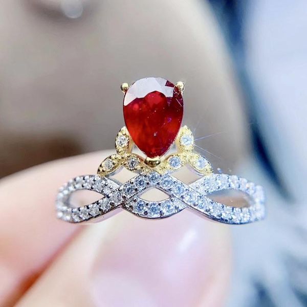 natural real ruby crown ring per jewelry 925 sterling silver 4*6mm 0.5ct gemstone fine j211267 cluster rings, Golden;silver
natural real ruby crown ring per jewelry 925 sterling silver 4*6mm 0.5ct gemstone fine j211267 cluster rings, Golden;silver