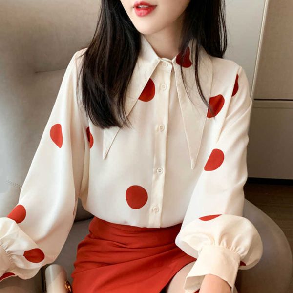 fashion woman blouses spring polka dot chiffon blouse women long sleeve blouse women shirts womens and blouses c428 210602, White
fashion woman blouses spring polka dot chiffon blouse women long sleeve blouse women shirts womens and blouses c428 210602, White