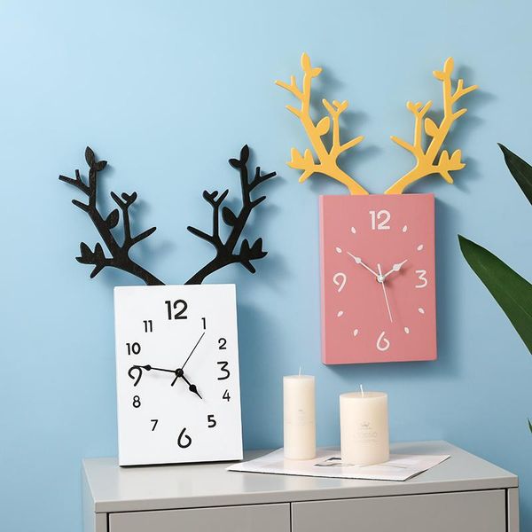 wall clocks deer simple creative nordic design antlers clock living room hanging silent household decoration
wall clocks deer simple creative nordic design antlers clock living room hanging silent household decoration