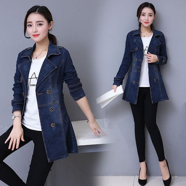 women's trench coats 2021 spring autumn retro large size 4xl suit collar jeans mid-long casual double-breasted coat female c96, Tan;black
women's trench coats 2021 spring autumn retro large size 4xl suit collar jeans mid-long casual double-breasted coat female c96, Tan;black