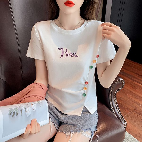 summer women fashion embroidery t-shirts casual cotton tees o neck short sleeve loose soft pink white harajuku t shirt lady 210515
summer women fashion embroidery t-shirts casual cotton tees o neck short sleeve loose soft pink white harajuku t shirt lady 210515