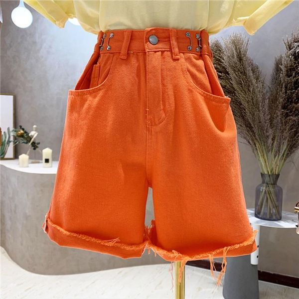 denim shorts summer all match womens jeans elastic high waist candy color wide leg pants, Blue
denim shorts summer all match womens jeans elastic high waist candy color wide leg pants, Blue