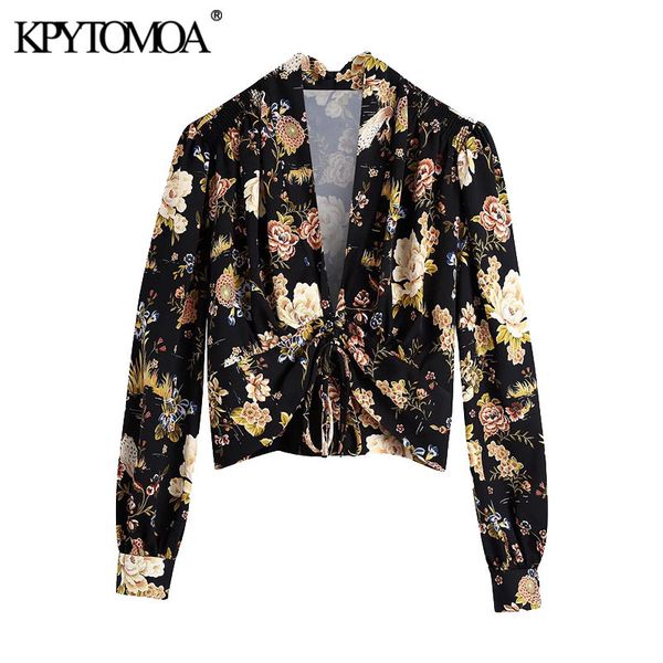 women fashion floral print cropped blouses vintage long sleeve adjustable tied female shirts blusas chic 210416, White
women fashion floral print cropped blouses vintage long sleeve adjustable tied female shirts blusas chic 210416, White