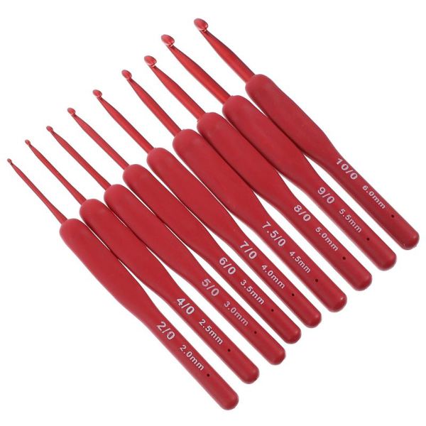 pacifiers# 9pcs creative aluminum crochet hooks set with silicone handle knitting needles
pacifiers# 9pcs creative aluminum crochet hooks set with silicone handle knitting needles