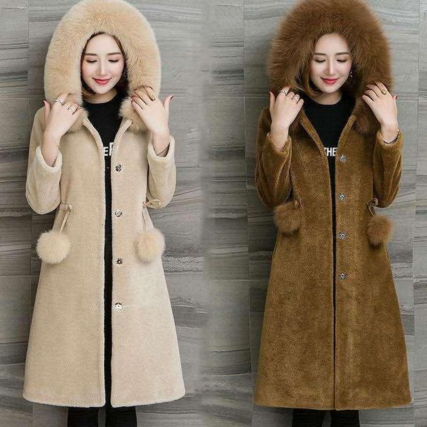 women's fur & faux 2021 autumn winter women casual covered button plush real wool jacket overcoats female warm sheep shearing outwears, Black
women's fur & faux 2021 autumn winter women casual covered button plush real wool jacket overcoats female warm sheep shearing outwears, Black