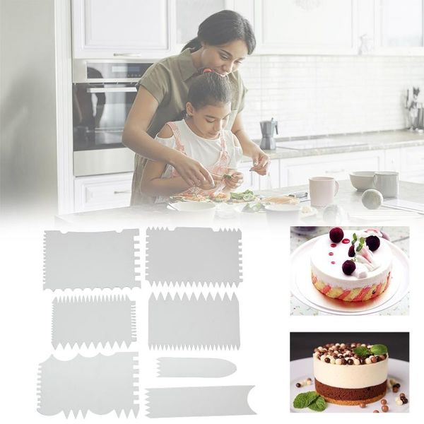 baking & pastry tools 7 pcs diy hand serrated cake scrapers cut set plastic dough cutter 27rf
baking & pastry tools 7 pcs diy hand serrated cake scrapers cut set plastic dough cutter 27rf