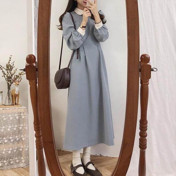 Autumn Winter Long Fashion Solid Women Dress Color A Line Patchwork Vintage Peter Pan Colla Knee Length, Black;gray
Autumn Winter Long Fashion Solid Women Dress Color A Line Patchwork Vintage Peter Pan Colla Knee Length, Black;gray