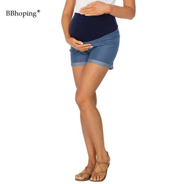 maternity bottoms pants women's shorts indigo blue baby roll hem secret fit belly denim short pregnant clothes pramam, White
maternity bottoms pants women's shorts indigo blue baby roll hem secret fit belly denim short pregnant clothes pramam, White