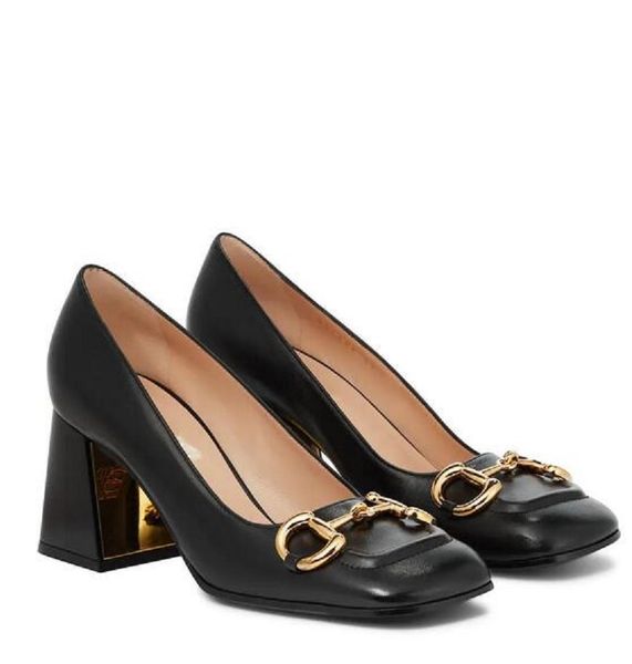 with box women shoes luxury designer brand dress shoe double horsebit loafers heels square toes leather chunky heel pumps eu34-40, Black
with box women shoes luxury designer brand dress shoe double horsebit loafers heels square toes leather chunky heel pumps eu34-40, Black