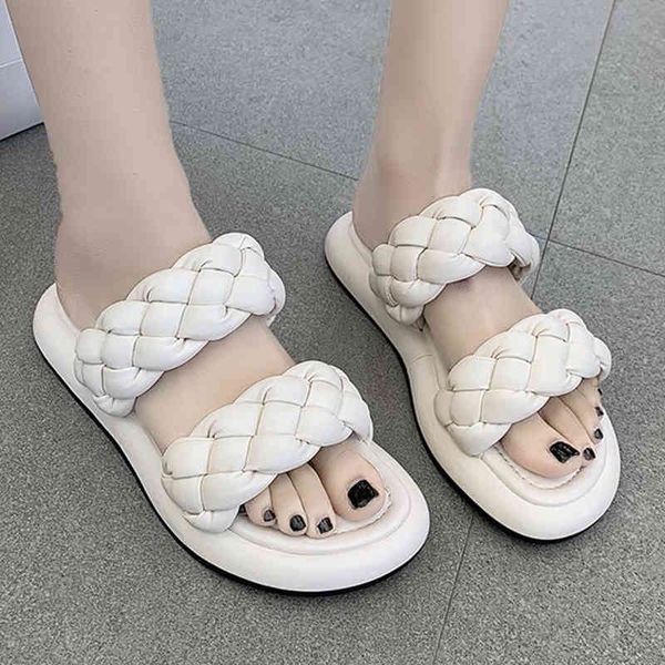women slippers 2021 weave bread cross dign flip flops platform summer sandals fashion peep toe mul slid, Black
women slippers 2021 weave bread cross dign flip flops platform summer sandals fashion peep toe mul slid, Black