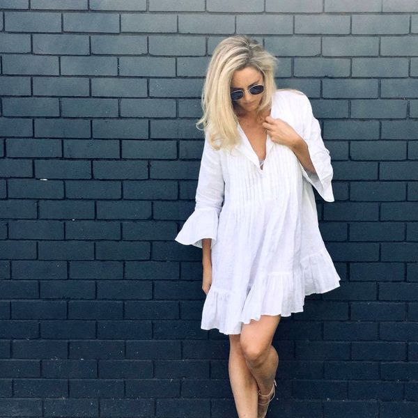 women swimsuit cover ups mandarin sleeve kaftan beach tunic dress robe de plage solid white cotton pareo up #q606 210420, White;black
women swimsuit cover ups mandarin sleeve kaftan beach tunic dress robe de plage solid white cotton pareo up #q606 210420, White;black