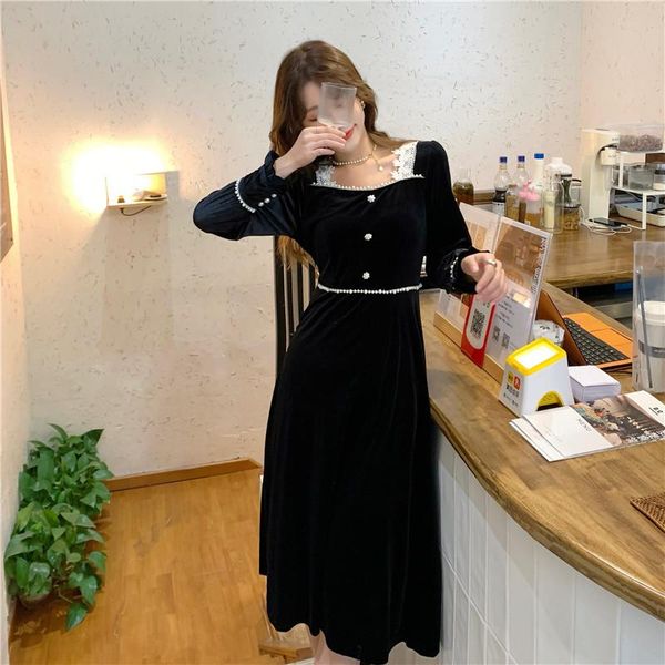 casual dresses coigarsam 4xl plus size french style lace women dress vintage high waist square collar black 9538, Black;gray
casual dresses coigarsam 4xl plus size french style lace women dress vintage high waist square collar black 9538, Black;gray