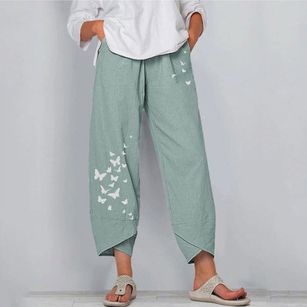 women casual butterfly print wide leg pant spring summer elastic waist trousers female loose streetwear plus size pants 210416, Black;white
women casual butterfly print wide leg pant spring summer elastic waist trousers female loose streetwear plus size pants 210416, Black;white