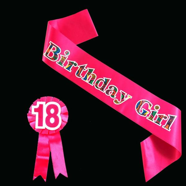 party favor 2021 birthday girl set design pink satin ribbon colorful fashion zebra printing sash glitter badge women gift
party favor 2021 birthday girl set design pink satin ribbon colorful fashion zebra printing sash glitter badge women gift