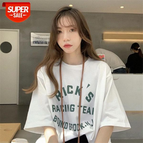 korean version of the new loose street style letter printing round neck short sleeve t-shirt women #qr8z, White
korean version of the new loose street style letter printing round neck short sleeve t-shirt women #qr8z, White