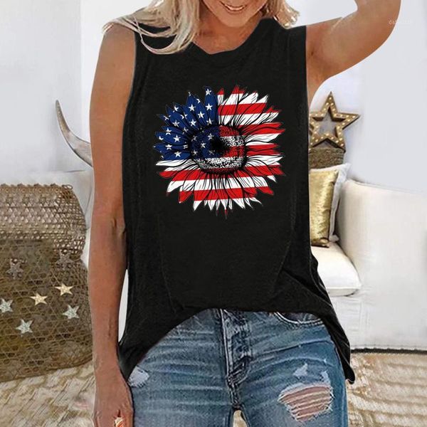 #r5 daisy print sleeveless tshirt women summer o-neck graphic pattern casual loose female t shirt tee femme women's t-shirt, White
#r5 daisy print sleeveless tshirt women summer o-neck graphic pattern casual loose female t shirt tee femme women's t-shirt, White