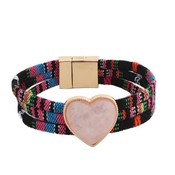 charm bracelets fysl light yellow gold color handmade weave leather love heart rose pink quartz bracelet romantic style jewelry, Golden;silver
charm bracelets fysl light yellow gold color handmade weave leather love heart rose pink quartz bracelet romantic style jewelry, Golden;silver