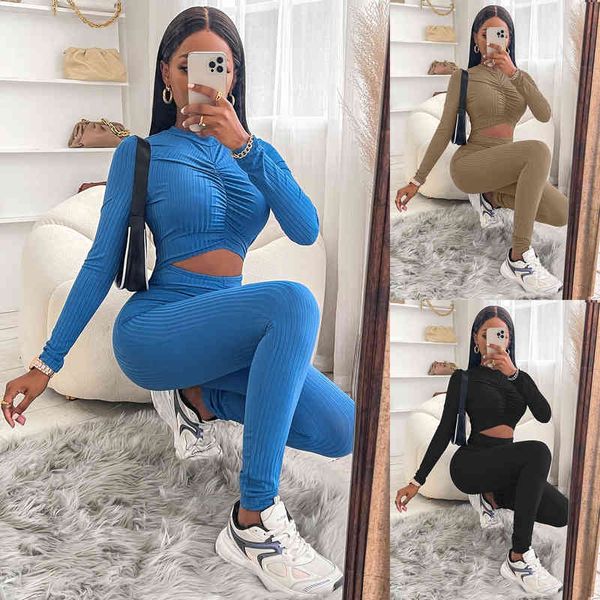 solid color knitted hollow fall womens casual jumpsuits elegant long sleeve pants suit for women tracksuit yoga
solid color knitted hollow fall womens casual jumpsuits elegant long sleeve pants suit for women tracksuit yoga