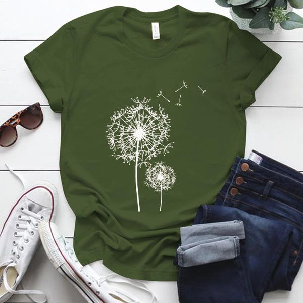 dandelion printed women tshirts vogue simple casual funny for lady tee shirt femme aesthetic clothes 2021 women's t-shirt, White
dandelion printed women tshirts vogue simple casual funny for lady tee shirt femme aesthetic clothes 2021 women's t-shirt, White