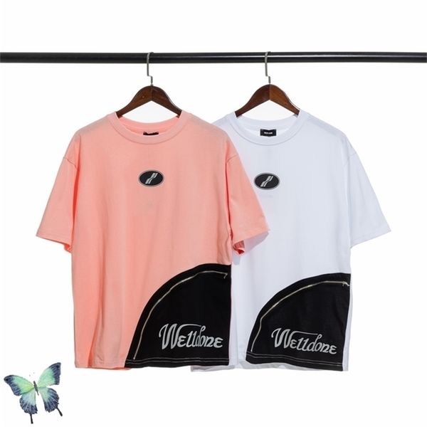 welldone color block zipper t shirt well done 3m reflective tees men women loose t-shirt 210420, White;black
welldone color block zipper t shirt well done 3m reflective tees men women loose t-shirt 210420, White;black