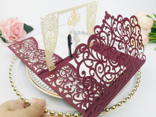 greeting cards 10x 3d up card burgundy tri 3 fold pocket wedding invitation laser cut invite engagement envelope rsvp
greeting cards 10x 3d up card burgundy tri 3 fold pocket wedding invitation laser cut invite engagement envelope rsvp