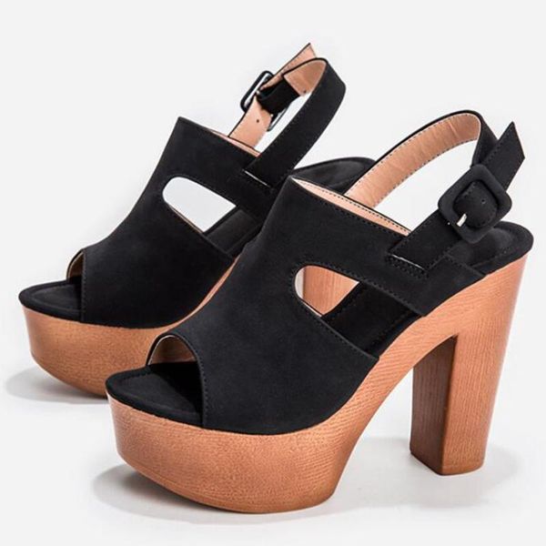 sandals 2021 comfy walking plus size 43 brand high heels platform elegant modern ladies summer woman shoes footwear, Black 
sandals 2021 comfy walking plus size 43 brand high heels platform elegant modern ladies summer woman shoes footwear, Black