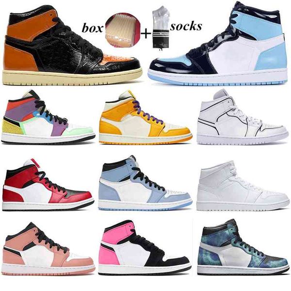 box with jumpman 1 1s mens basketball shoes women shdaow university blue multi-color metallic gold lucky green chicago tie-dye sport
box with jumpman 1 1s mens basketball shoes women shdaow university blue multi-color metallic gold lucky green chicago tie-dye sport