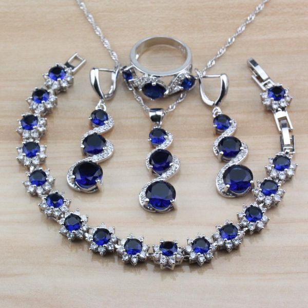 wedding jewelry sets exclusive product blue natural stones cz of 925 silver long earrings/necklace/bracelet and ring for women, Slivery;golden
wedding jewelry sets exclusive product blue natural stones cz of 925 silver long earrings/necklace/bracelet and ring for women, Slivery;golden