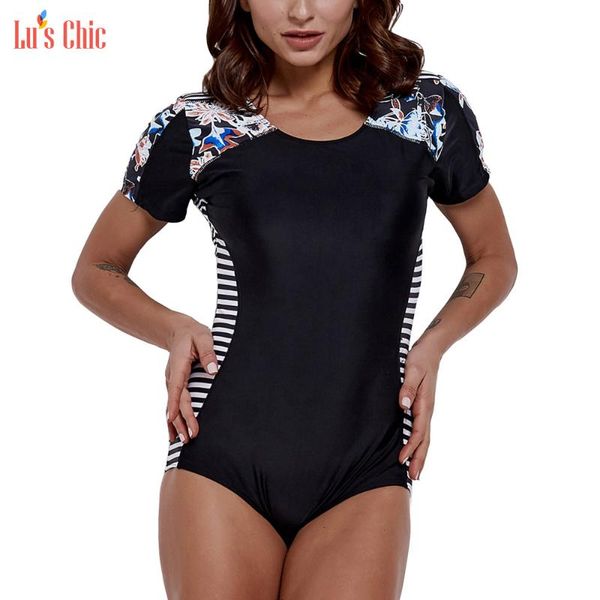 one-piece suits lu's chic surf short sleeve zip rash guard rashguards triangle bottom women one piece bathing suit
one-piece suits lu's chic surf short sleeve zip rash guard rashguards triangle bottom women one piece bathing suit