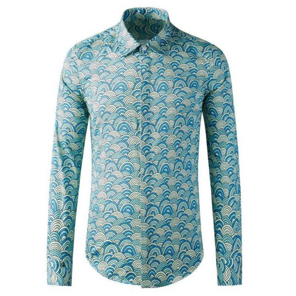 men's casual shirts 2021 100% cotton male luxury long sleeve allover printed mens dress fashion slim fit party man, White;black
men's casual shirts 2021 100% cotton male luxury long sleeve allover printed mens dress fashion slim fit party man, White;black