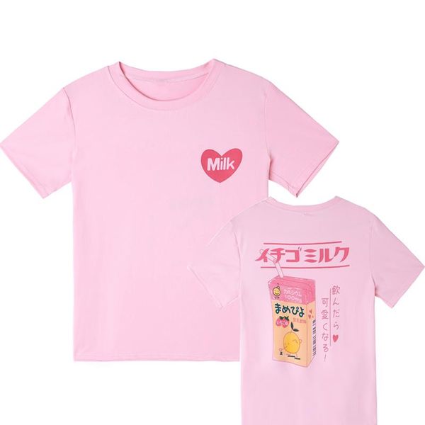 women's t-shirt merry pretty kpop summer t shirt girls harajuku cute sweet strawberry milk print basic women short sleeve drop ship, White
women's t-shirt merry pretty kpop summer t shirt girls harajuku cute sweet strawberry milk print basic women short sleeve drop ship, White