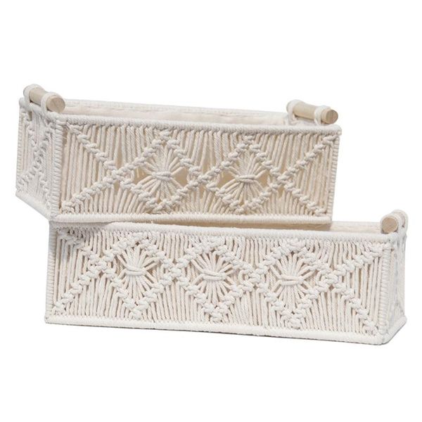 storage baskets cotton rope woven basket rectangle macrame holder sundries candy organizer bin pography prop home deskdecor
storage baskets cotton rope woven basket rectangle macrame holder sundries candy organizer bin pography prop home deskdecor