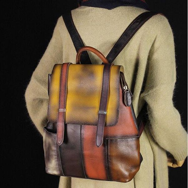backpack 2021 simple casual big bag retro color matching stitching rubbing female school
backpack 2021 simple casual big bag retro color matching stitching rubbing female school