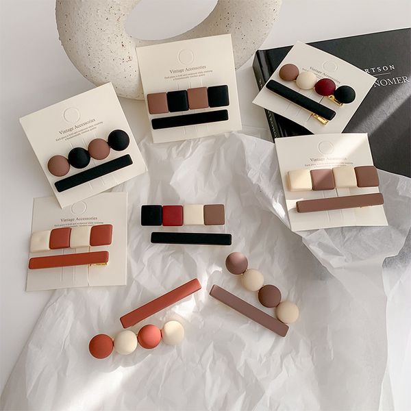 barrettes hairpin 2 sets ~ korean ins simple side clip girl's broken hair banger net red 2021 style, Golden;silver
barrettes hairpin 2 sets ~ korean ins simple side clip girl's broken hair banger net red 2021 style, Golden;silver