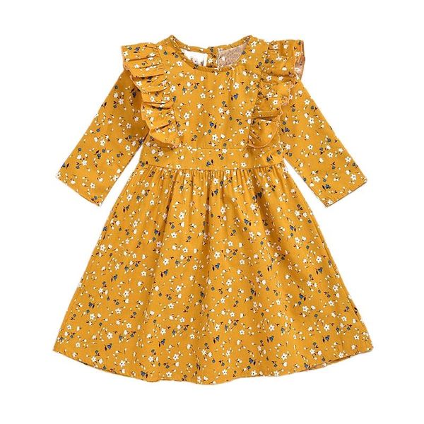 girl's dresses girls fashion floral dress 2021 spring baby costumes party flowers outfits kids elegant girl princess clothes 1-5t, Red;yellow
girl's dresses girls fashion floral dress 2021 spring baby costumes party flowers outfits kids elegant girl princess clothes 1-5t, Red;yellow