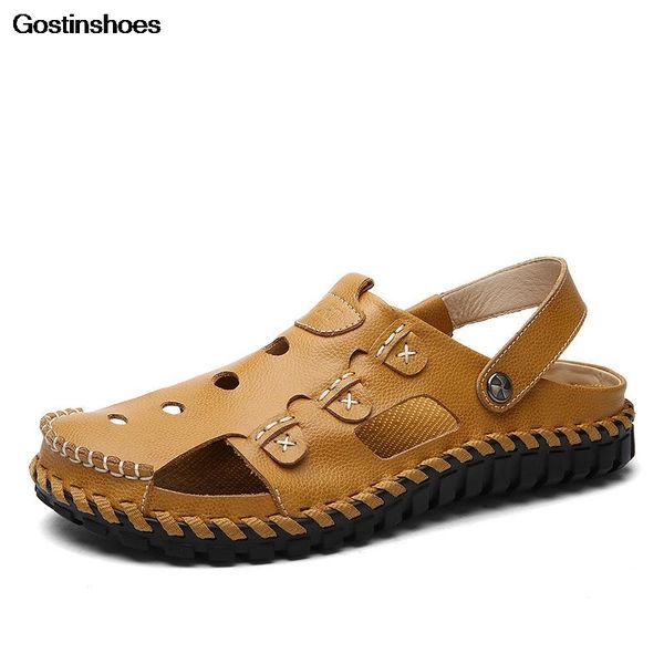 sandals chaussure homme sandale cowhide beach closed toe shoes cow leather casual sandalen heren sandalias de playa, Black
sandals chaussure homme sandale cowhide beach closed toe shoes cow leather casual sandalen heren sandalias de playa, Black