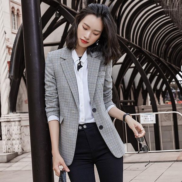 autumn winter 2021 women's wear metal double button professional warm suit suits & blazers, White;black
autumn winter 2021 women's wear metal double button professional warm suit suits & blazers, White;black