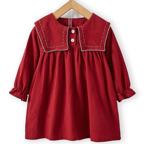 girls dress 2022 autumn new big lapel sweet long-sleeved dress children baby kids spring princess party dress children clothing, Red;yellow
girls dress 2022 autumn new big lapel sweet long-sleeved dress children baby kids spring princess party dress children clothing, Red;yellow