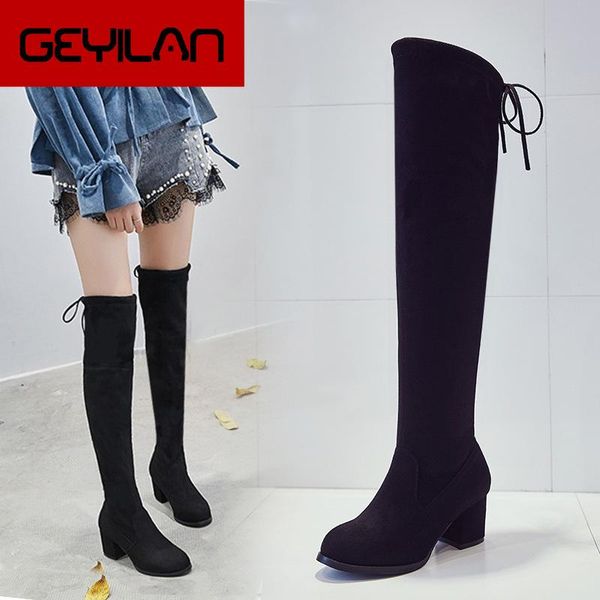 boots autumn and winter knee high women's european american heels ladies show black luxury shoes women designers
boots autumn and winter knee high women's european american heels ladies show black luxury shoes women designers