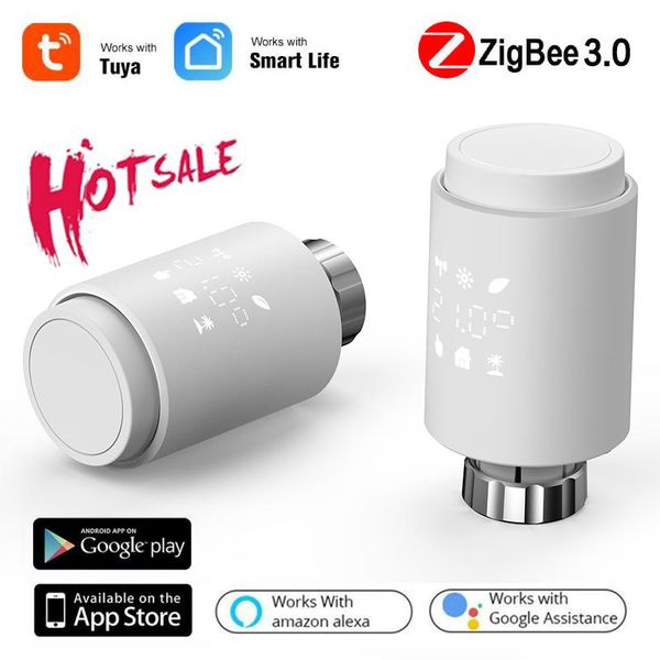 smart home control tuya zigbee thermostat radiator actuator programmable via alexa google voice temperature controller
smart home control tuya zigbee thermostat radiator actuator programmable via alexa google voice temperature controller