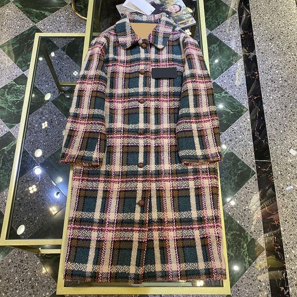 women's wool & blends zw9186 autumn and winter 2021 product temperament england versatile plaid color matching breasted medium long, Black
women's wool & blends zw9186 autumn and winter 2021 product temperament england versatile plaid color matching breasted medium long, Black