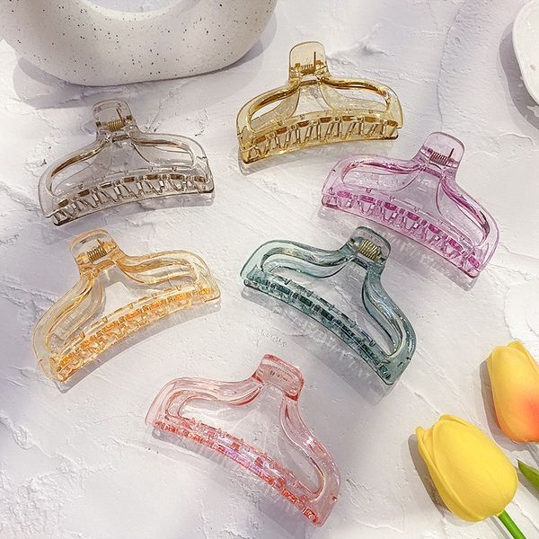 women elegant transparent hair claws acrylic clamps girls hairpins headwear fashion korean hair accessories, Slivery;golden
women elegant transparent hair claws acrylic clamps girls hairpins headwear fashion korean hair accessories, Slivery;golden