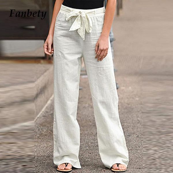 women's pants & capris women casual solid color cotton linen long pnats 2021 autumn fashion elastic waist chic lace-up lady trouser loo, Black;white
women's pants & capris women casual solid color cotton linen long pnats 2021 autumn fashion elastic waist chic lace-up lady trouser loo, Black;white