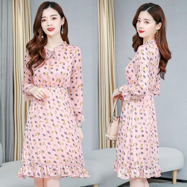 casual dresses plus size autumn vintage floral chiffon pink boho dress 2021 korean elegant women party beach bodycon vestido, Black;gray
casual dresses plus size autumn vintage floral chiffon pink boho dress 2021 korean elegant women party beach bodycon vestido, Black;gray