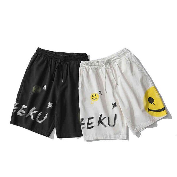 men's shorts tideeku casual short loose fashionable cartoon national fashion design ins street beach sports women, White;black
men's shorts tideeku casual short loose fashionable cartoon national fashion design ins street beach sports women, White;black